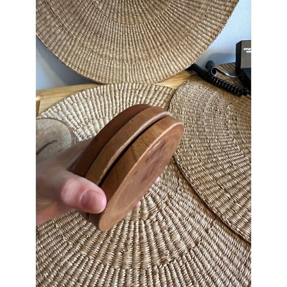 Set of 5 Wooden Coasters - Picture 6 of 7